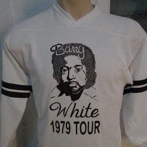 1979 Barry White Jersey Single Stitch Shirt (C) Licensed Roach '74 * Mens M (42)